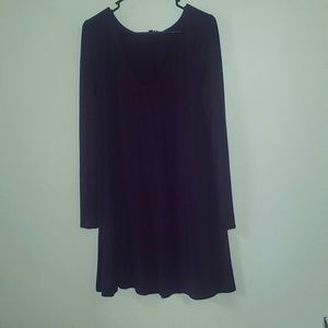 Express Long Sleeve Purple TShirt Dress